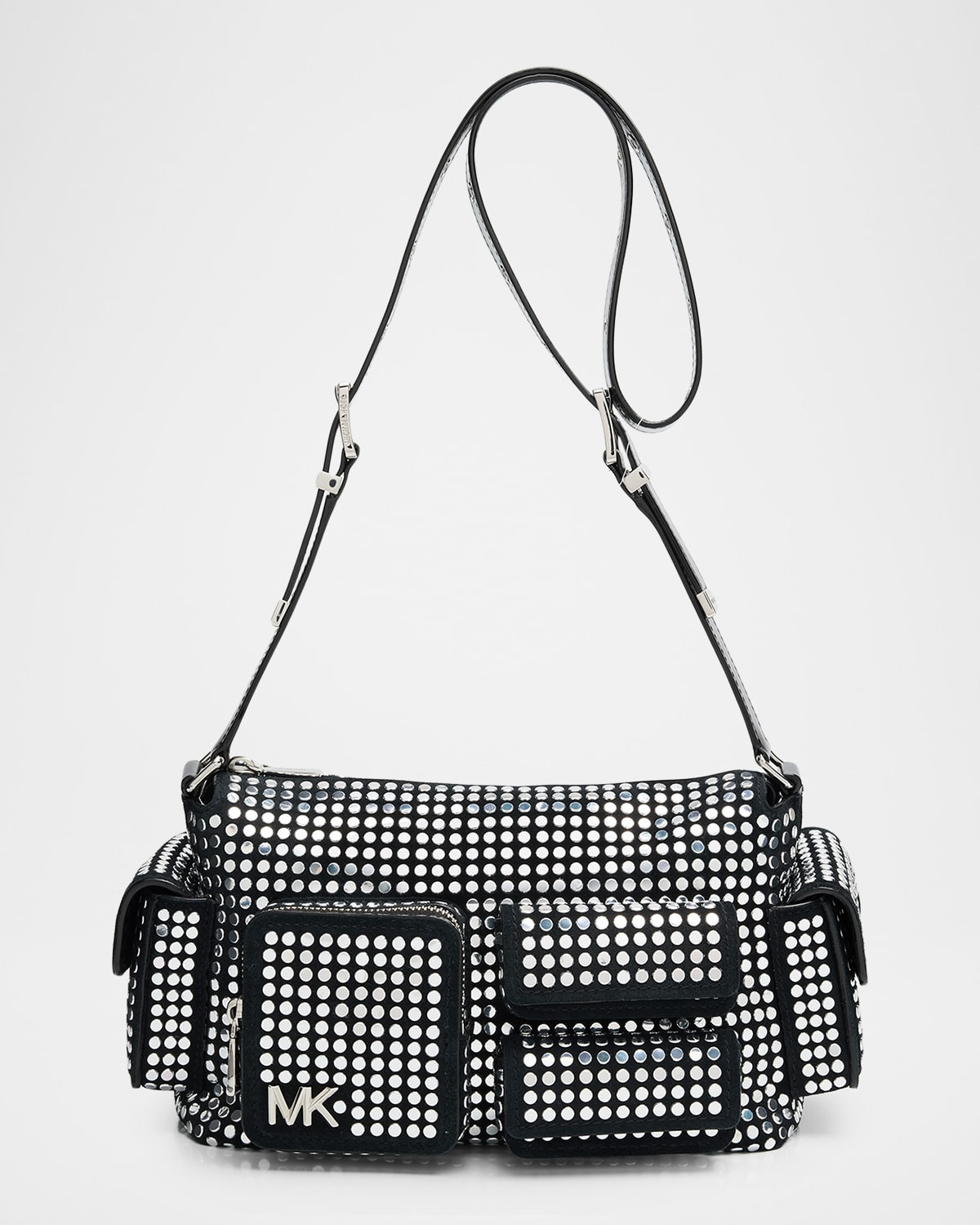 Dakota Medium Studded Suede Crossbody Bag | Neiman Marcus