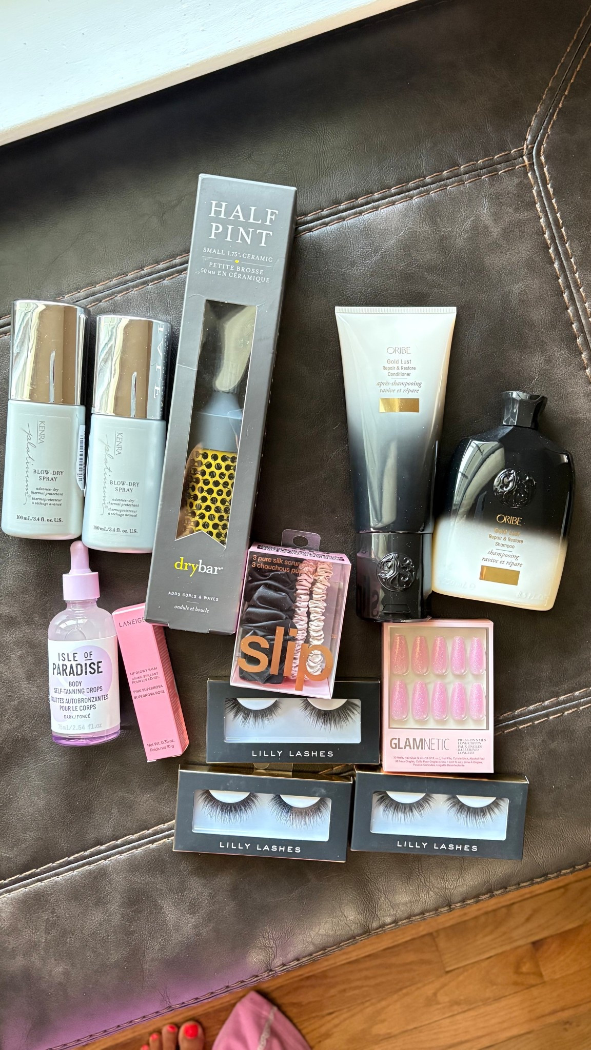 Tj Maxx Haul- I don’t think I’ll be able to link everything here at the discount but wanted to share! 
Oribe - Shampoo + Conditioner 
Glamnetic - Press on Nails
Lilly Lashes- styles Orlando, Boston and Atlanta 
Slip - Hair ties
Dry Bar - Blowout Brush ( I also have the bigger one) this one’s for bangs 
Kenra - blowout spray
Laneige Lip Glow Balm- Pink Supernova 
Isle of Paradise - tanning drops 

#LTKBeauty #LTKselfcare #LTKSaleAlert