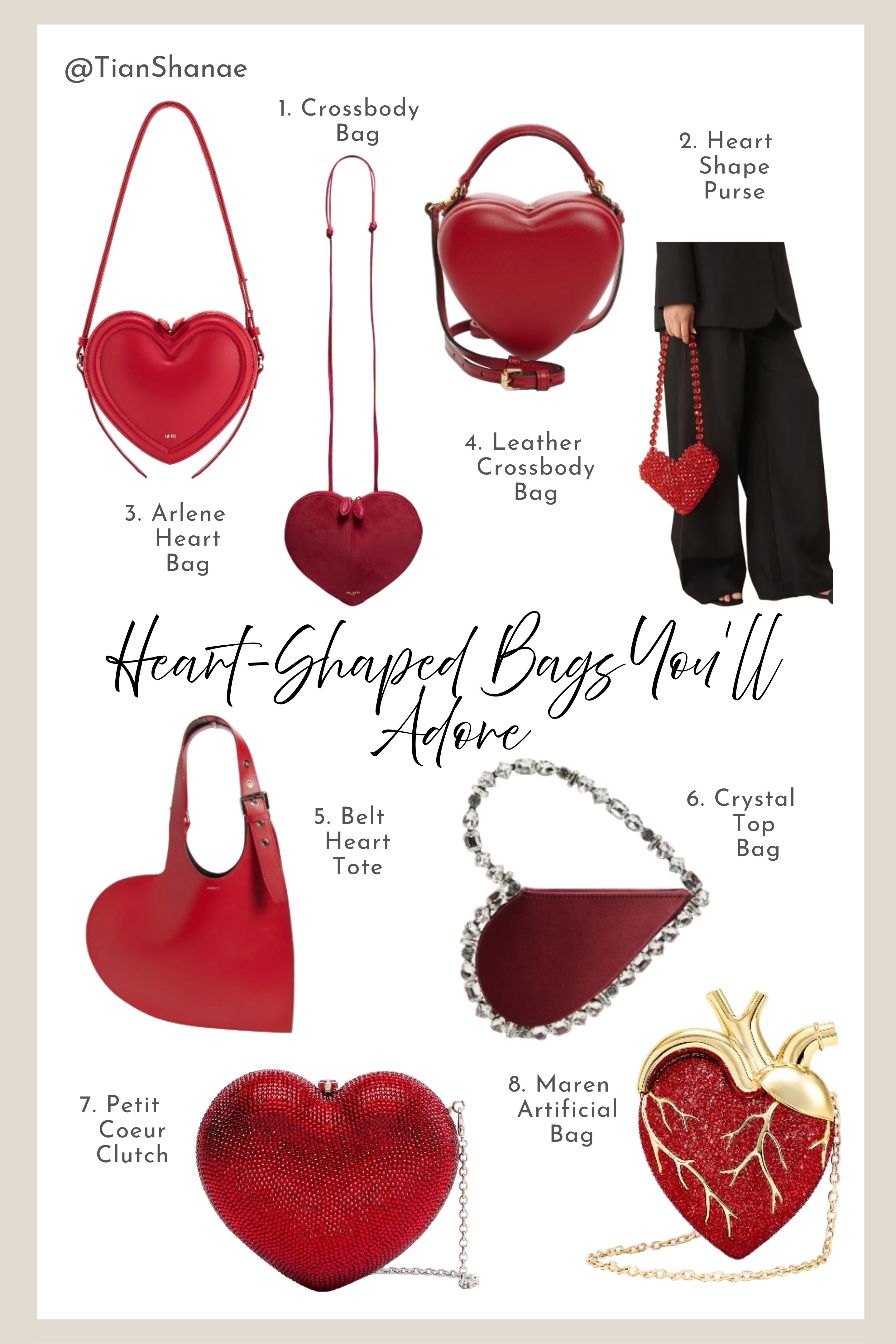 Heart‑shaped bags you’ll adore fun, flirty, and the cutest way to finish any outfit. #HeartBag #BagObsession #LTKStyle 

 #LTKValentine #LTKdayinmylife #LTKgrwm