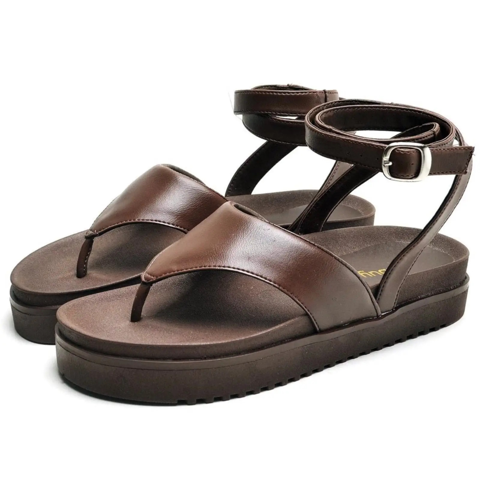 Sandália Feminina Papete DUBUY 2046FG Marrom | Dafiti (BR)