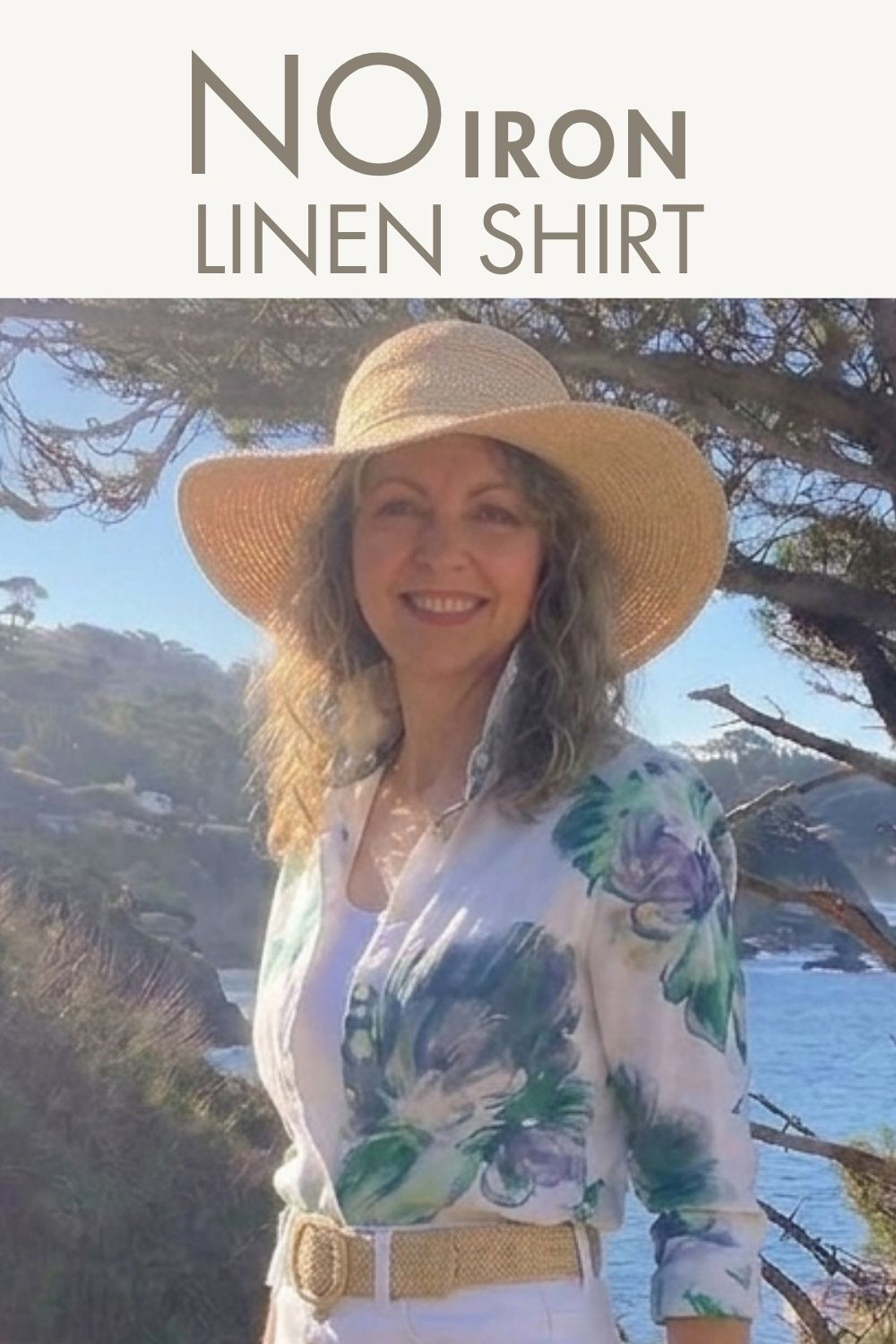 Do you love linen but don't like all the wrinkles? I found a no iron linen shirt!  Tie it at the waist with shorts or tuck into a white denim skirt or jeans.  Makes a great spring outfit for women over 50. #linenshirt #springfashion #springoutfit #womenover50style#over50womenfashion

#LTKootd #LTKOver40 

 #LTKootd #LTKOver40