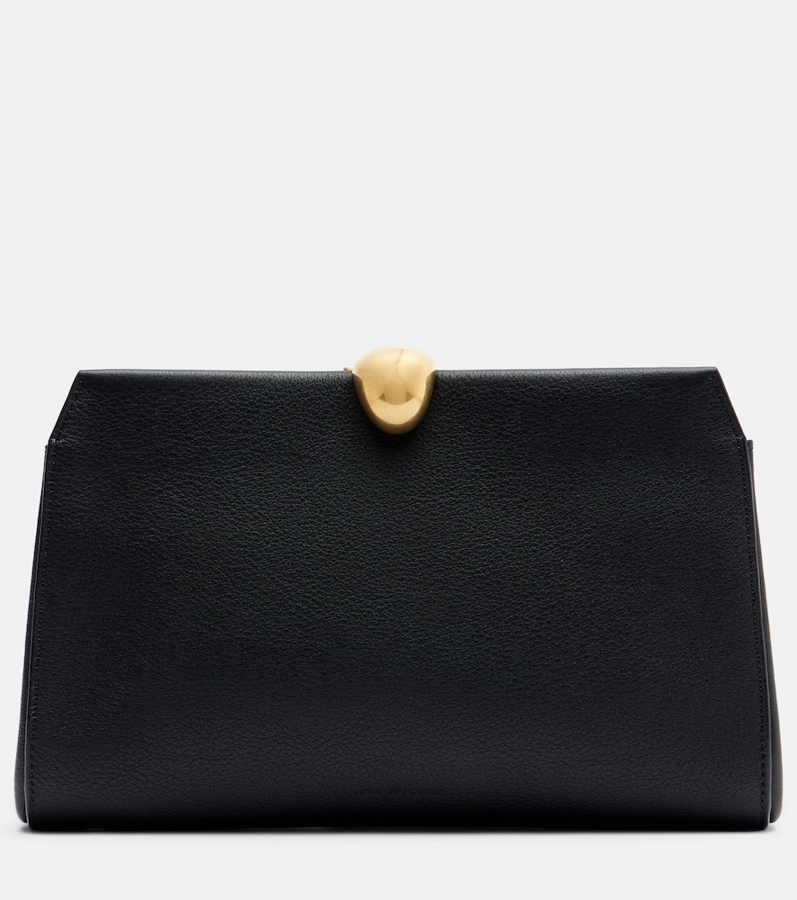 Nour Hammour Lou leather clutch | Mytheresa (US/CA)