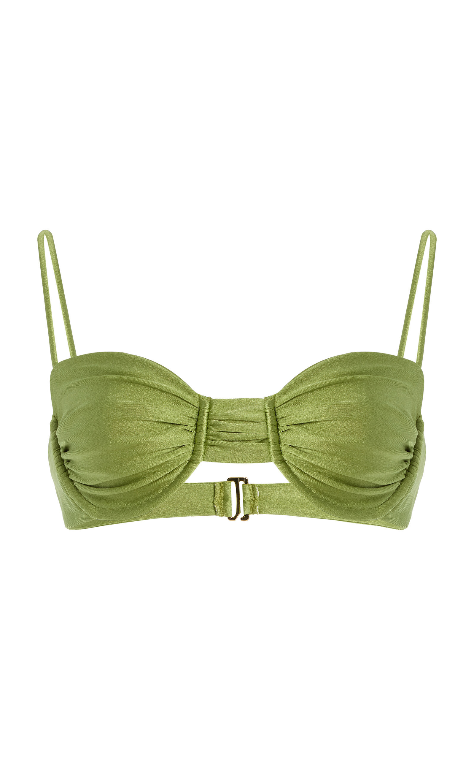 JADE SWIM - Mia Bikini Top - Green - M - Moda Operandi | Moda Operandi (Global)