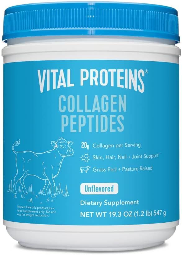Vital Proteins, Unflavored Collagen Peptides, 20 Ounce | Amazon (US)