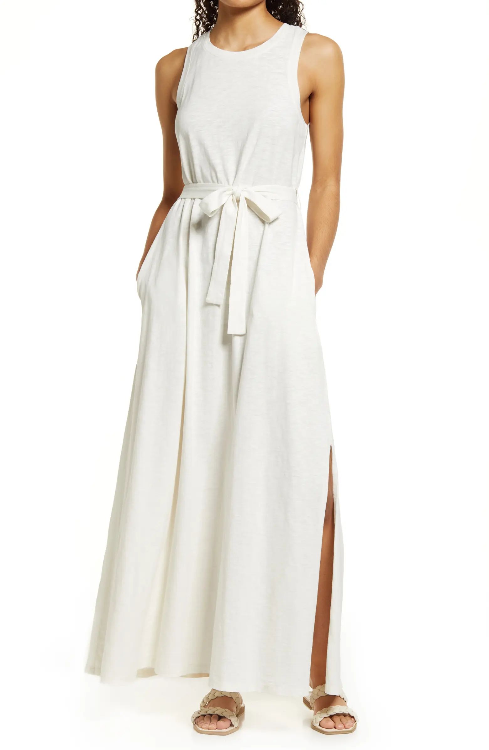 Caslon® Sleeveless Organic Cotton Knit Maxi Dress | Nordstrom | Nordstrom