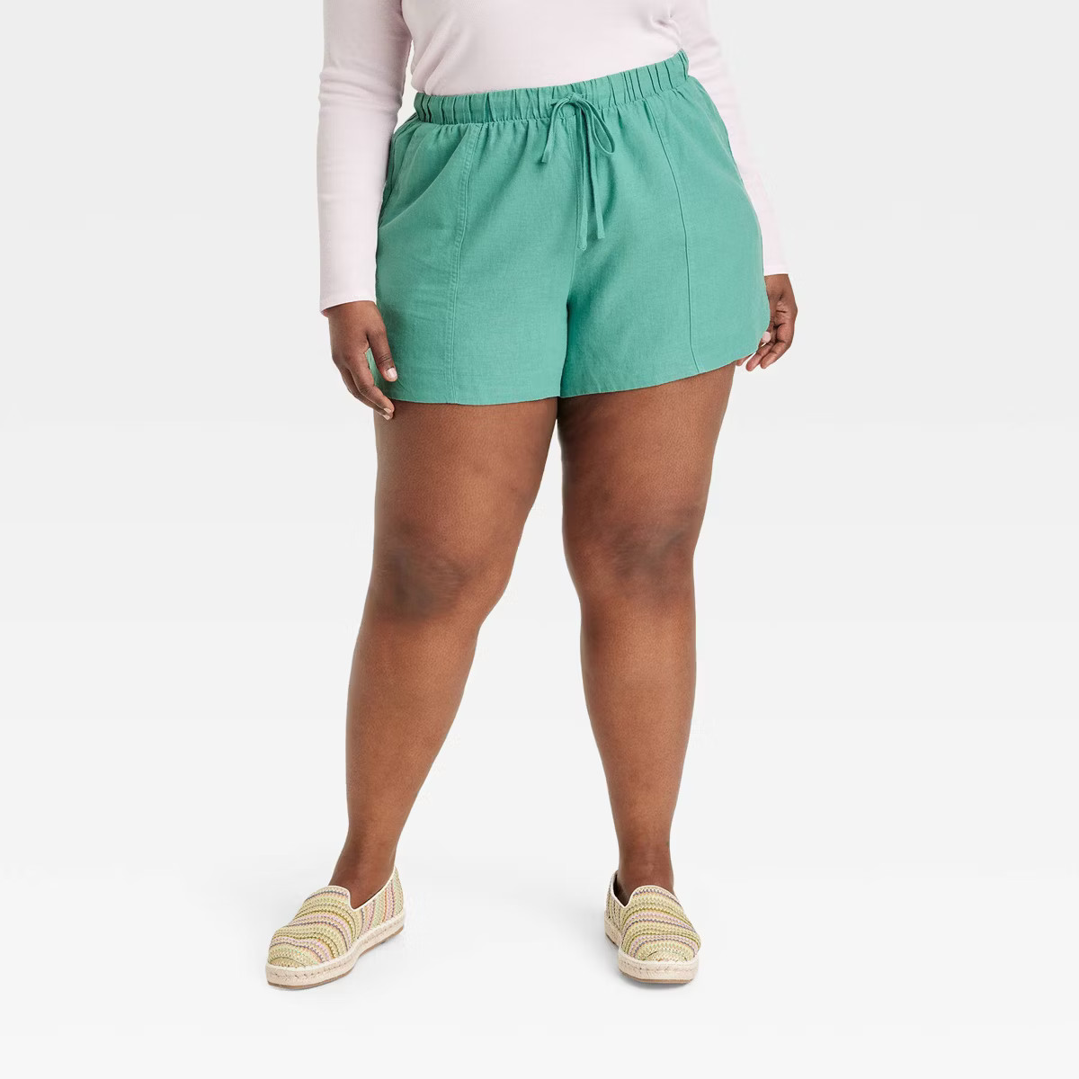 Women's High-Rise Linen Pull-On Shorts - Universal Thread™ | Target