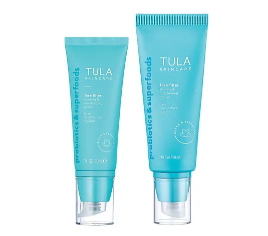 TULA Face Filter Blurring & Moisturizing PrimerDuo | QVC