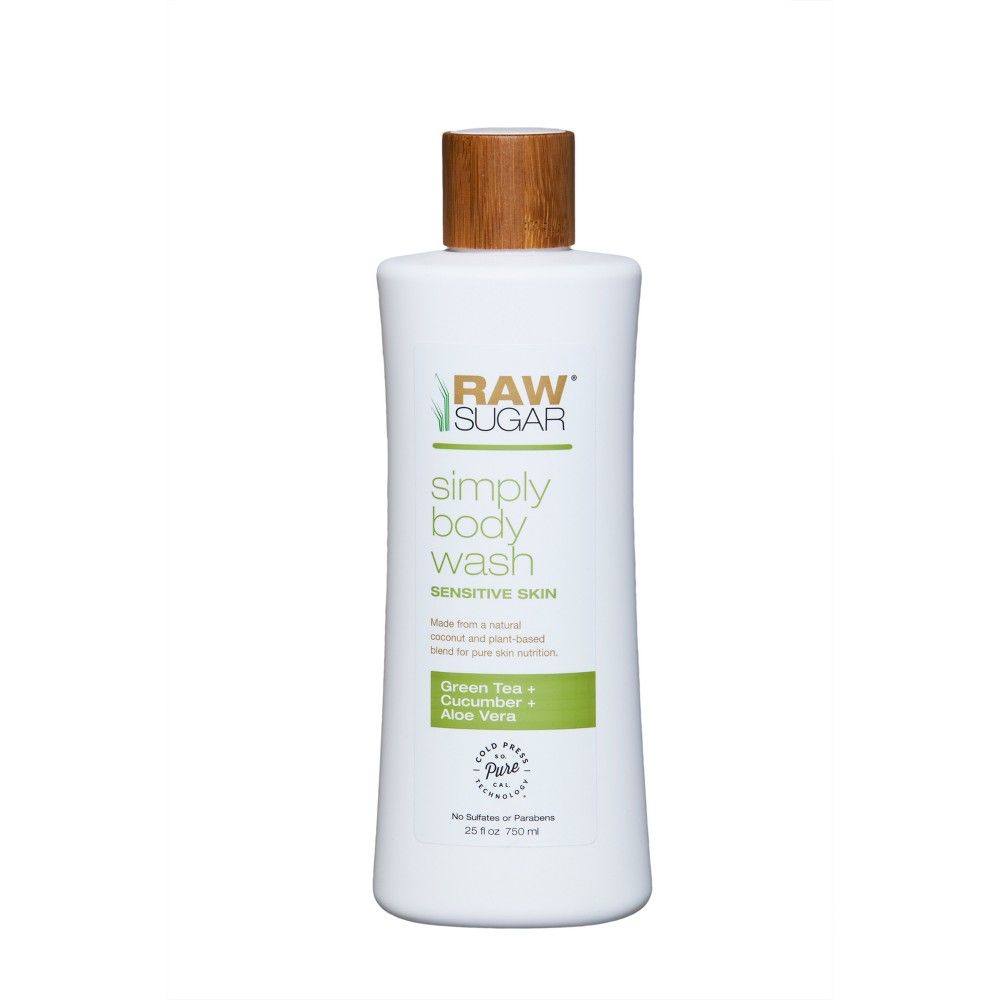 Raw Sugar Skin Green Tea + Cucumber + Aloe Vera Sensitive Body Wash - 25 fl oz, Women's | Target