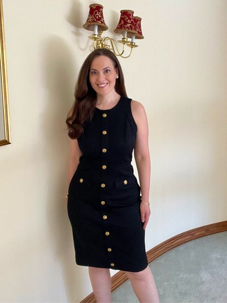 This is the perfect black dress for any occasion. It’s professional looking for work and super cute to wear to dinner or an event. The dress has a nice structure- good quality, and doesn’t wrinkle so great for traveling. The dress runs true to size. 

#LTKover40 #LTKsalealert #LTKworkwear
