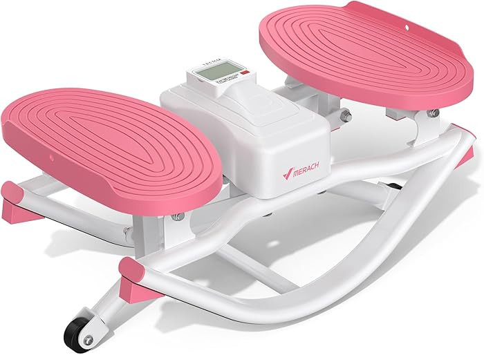 Merach Rocking Steppers for Exercise at Home, 3D Motion Stair Stepper with Resistance Bands for F... | Amazon (US)