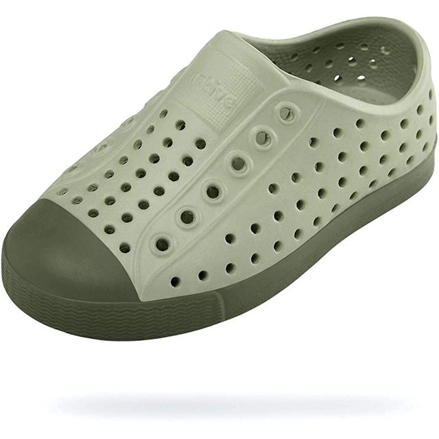 Native Jefferson Kids/Junior Shoes - Basalt Green/Olivine Green - J4 - Walmart.com | Walmart (US)