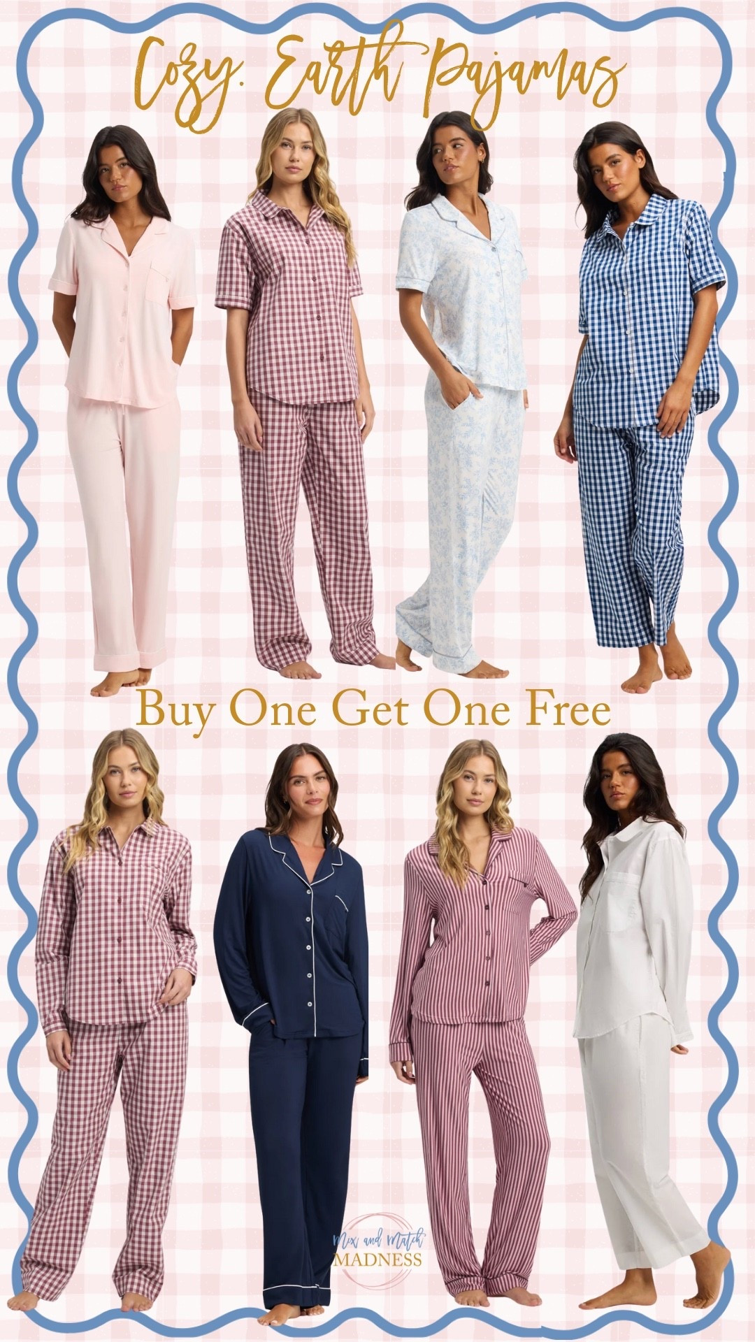 Cozy Earth BOGO Free Pajama Sets!! 

I’m going to link the exact PAJAMA SETS that are eligible… Only SETS are available for the BOGO. I have these pajamas and they are divine!

Women & Men : Bamboo stretch-knit pajama sets (long & short sleeve) 

Women : Sutton pajama sets (long & shirt sleeve)

Use my Code CATHERINEBOGO

You know, I’m obsessed with their sheets, their towels, the robe, and now add pajamas to the list !!!

I’m in a small (but I’d maybe say size down if between sizes)

 #LTKmomlife #LTKSaleAlert 

#LTKOver40