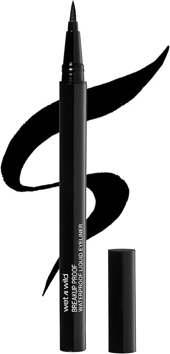 wet n wild Mega Last Breakup Proof Liquid Eyeliner - Ultra-Fine Brush, Waterproof, 16-Hour Long-L... | Amazon (US)
