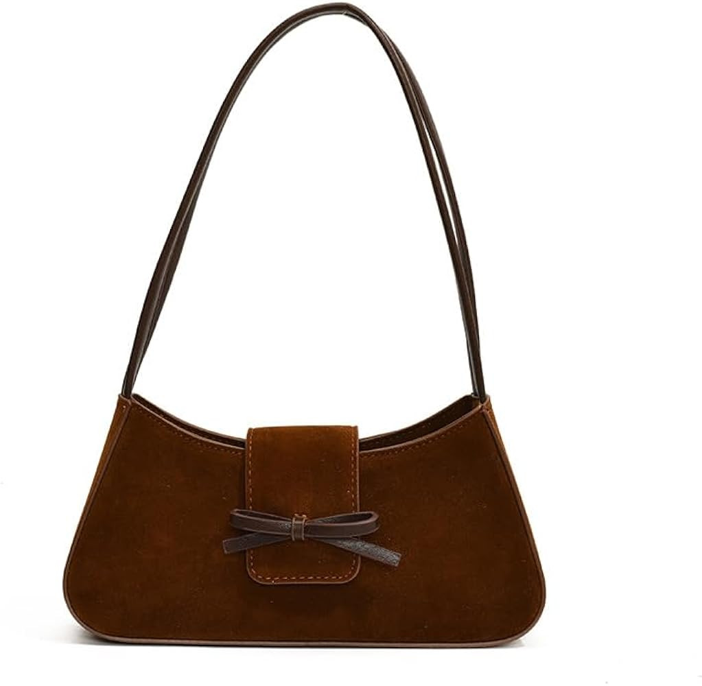 Burgundy Suede Bow-Tie Bag Coquette Bow Purse for Women Y2k Handbags Burgundy Purse Vegan Suede U... | Amazon (US)