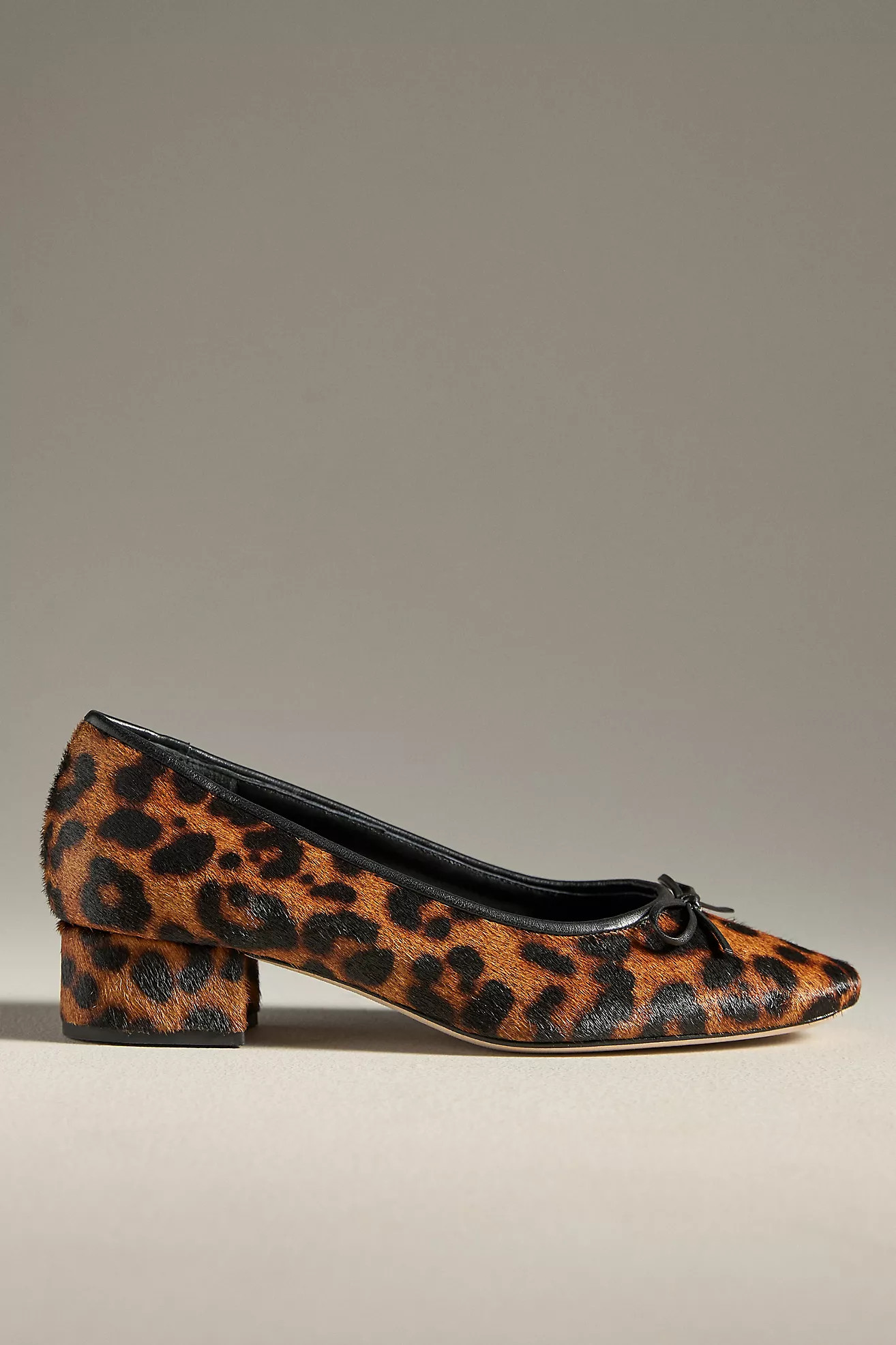 Reformation Terry Ball Leopard Ballet Pumps | Anthropologie (US)