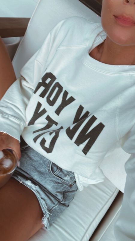 New York sweatshirt xs
Levi’s shorts 24


#LTKover40 #LTKtravel #LTKSeasonal