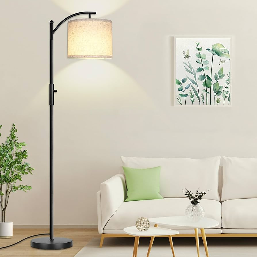 ROTTOGOON Dimmable Floor Lamp, Arc Floor Lamps for Living Room, Stepless Dimming Modern Standing ... | Amazon (US)