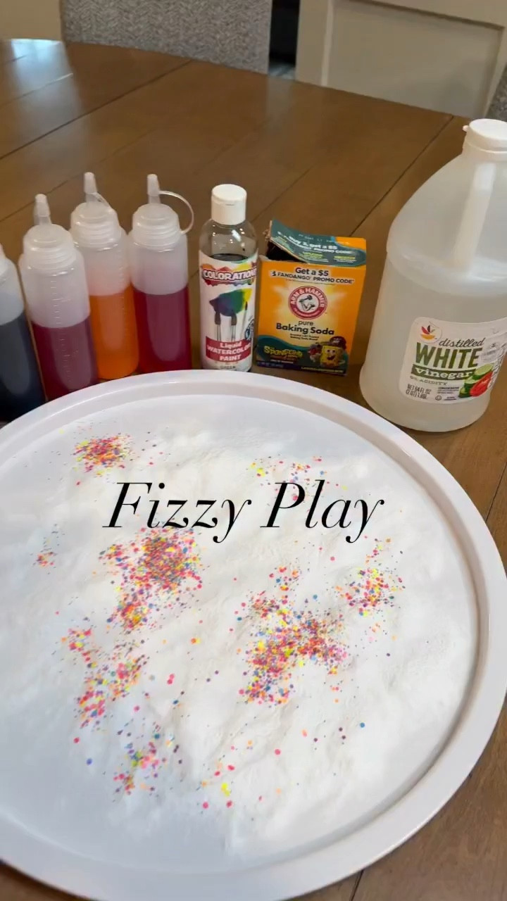 Follow and comment “FIZZY” if you want the setup and supplies ✨

This is one of those activities that feels like pure magic every single time 

🤍 Just baking soda, a little glitter, and the moment you add the vinegar & liquid watercolors… the fizz takes over ✨

Simple, low prep, and SO exciting plus it sneaks in a little science play too 🙌

✨ Follow @kenzs.kitchennn for easy toddler activities, sensory play, and realistic mom hacks that make busy days feel a little more manageable 🤍

#scienceexperimentsforkids #fizzyplay #scienceforkids #toddleractivities #sensoryplayideas

toddler sensory play, fizzy play activity, baking soda and vinegar experiment, easy toddler activities at home, preschool science experiment, sensory play ideas for toddlers, low prep kids activities, messy play ideas, learning through play toddler, inspire my play tray activity, fine motor sensory play, colorful science activity for kids, toddler boredom busters, at home kids activities, simple mom hacks for toddlers

#LTKmomlife #LTKU