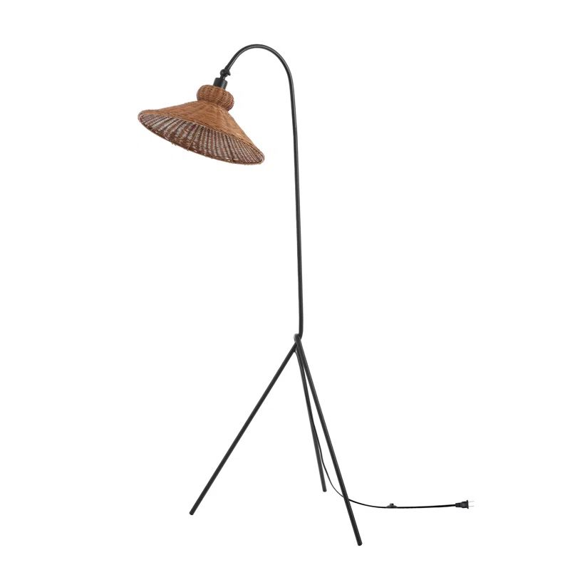 Plumeria 63.75'' Iron Arched Floor Lamp | Wayfair North America