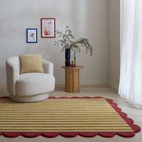 Milo Scallop Wool Rug | Dunelm (migrated)