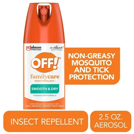 OFF! FamilyCare Insect Repellent I, Smooth & Dry Spray, Outdoor Mosquito Repellent, 2.5 fl oz, 1 Count | Walmart (US)