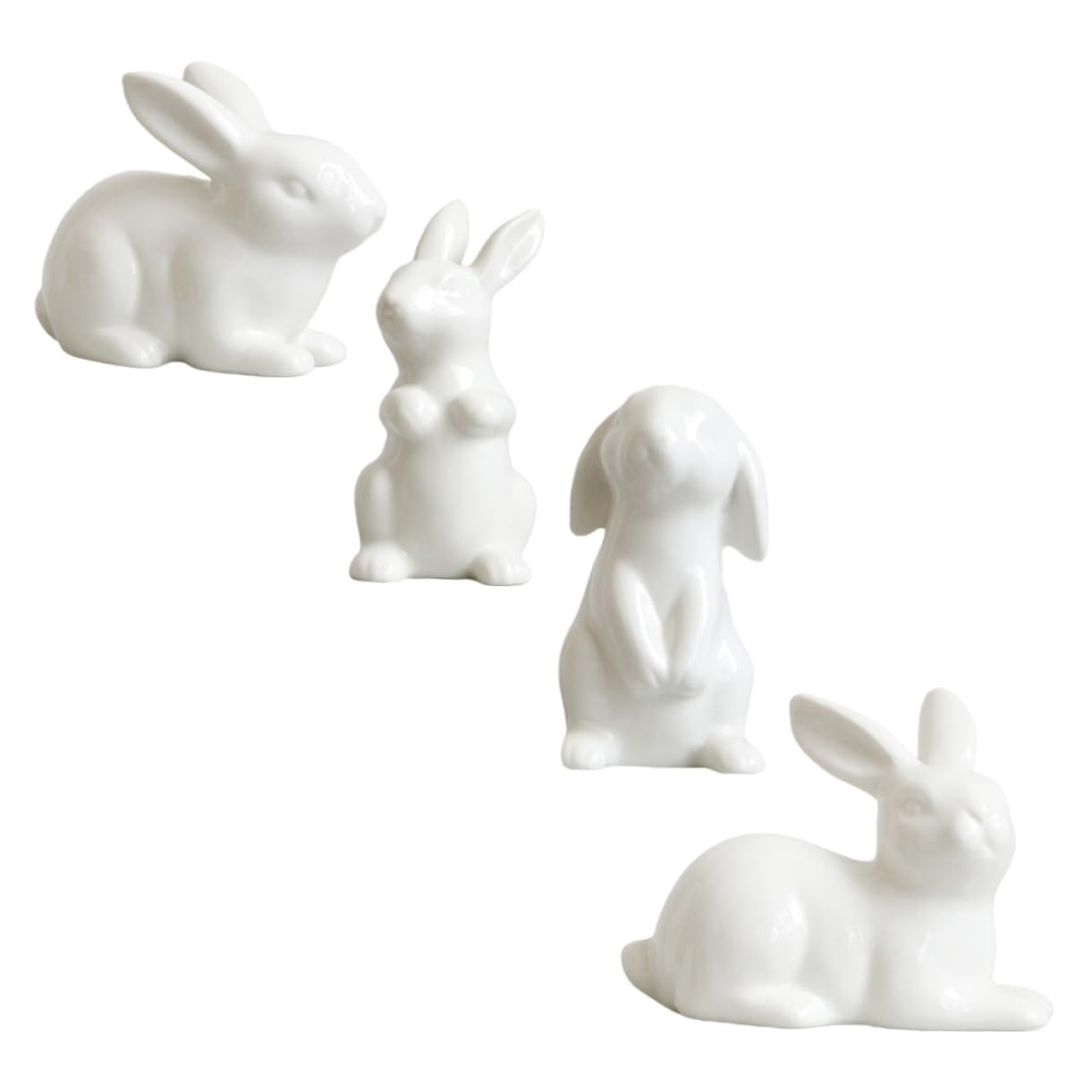 Cabilock Unique Rabbit Shape Decor Ceramic Crafts Rabbit Desktop Rabbit Adorn Easter Home Decor S... | Amazon (US)