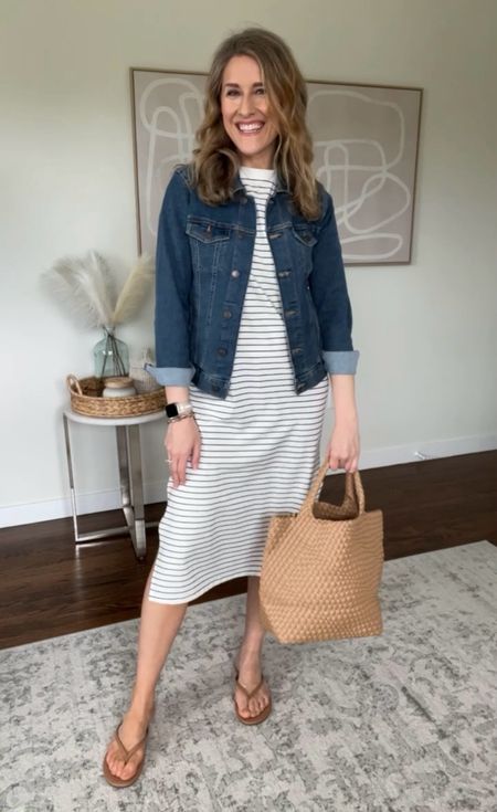 Target dress, boxy and loose, great for travel too! True to size, mine is a small. Denim jacket size small. #affordablestyle

#LTKstyletip #LTKfindsunder50 #LTKfindsunder100