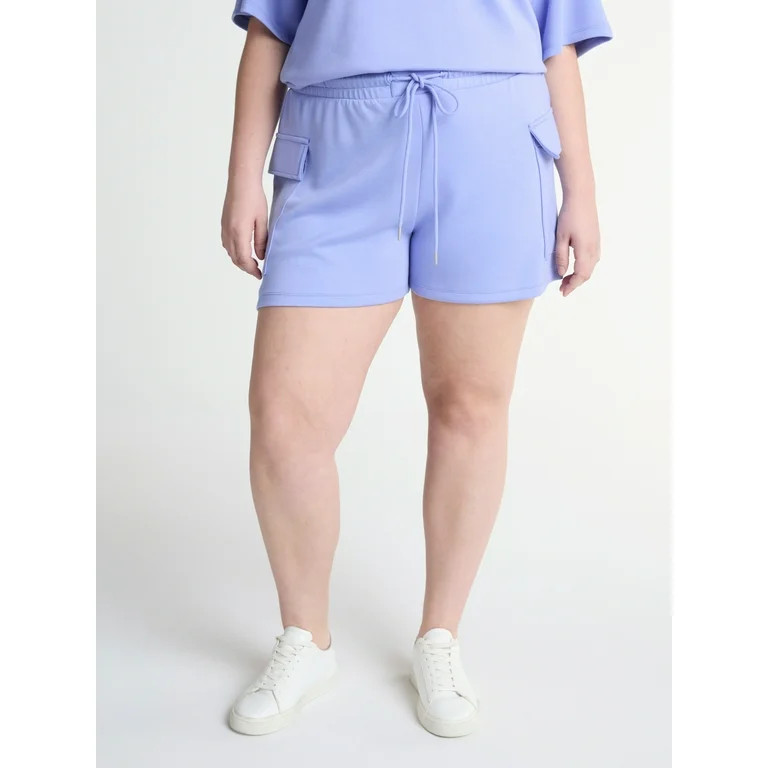 Scoop Women's and Women's Plus Ultimate ScubaKnit Cargo Shorts, Sizes XS-4X | Walmart (US)