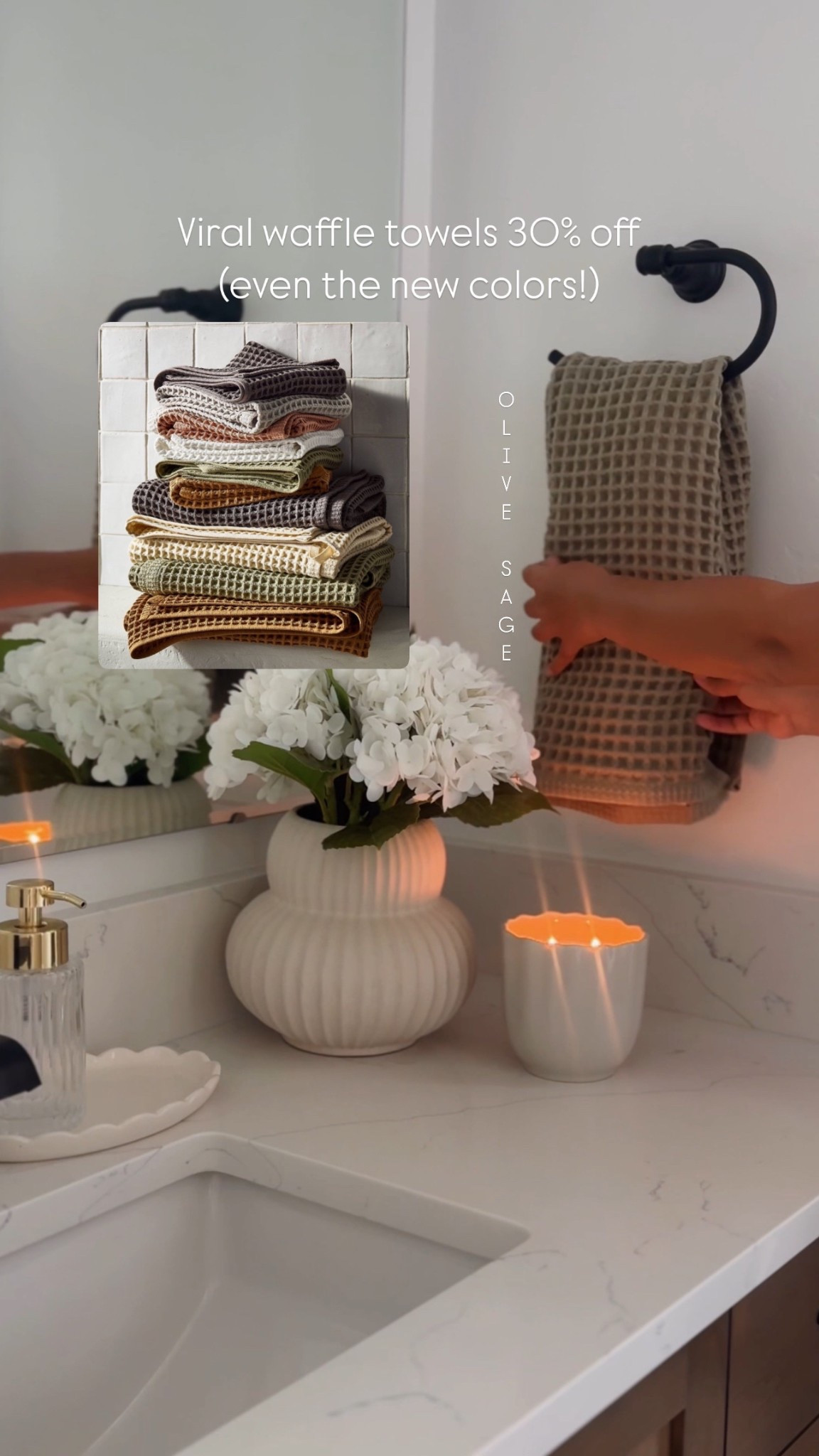 My new waffle knit towels on sale today! They just came out and are already on sale, run! 

#LTKFindsUnder50 #LTKHome #LTKSaleAlert