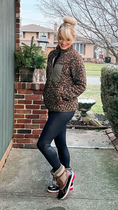Leopard fleece colorblock jacket on deal for $27.40 (45% off) - winter boots on deal for $38.99 (43% off) - faux leather leggings - winter outerwear - winter coats - winter fashion - winter style - Amazon Fashion - Amazon deals - Amazon Fashion 

#LTKshoecrush #LTKsalealert #LTKunder50