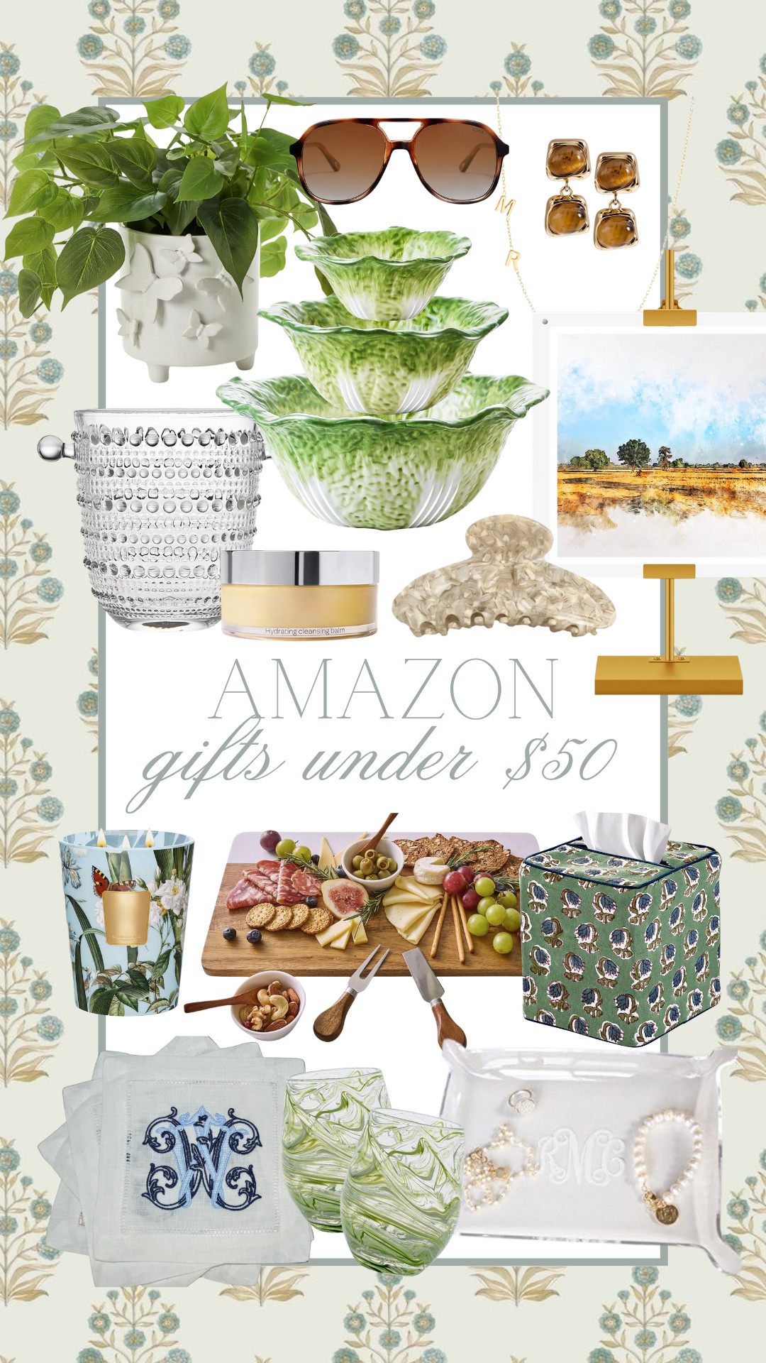 Amazon gifts under $50 that look way more expensive than they are! 🤩✨
These are perfect for hostess gifts, birthdays, or a little something for yourself (because why not?). From chic home finds to pretty jewelry and glassware — all my faves are linked on LTK 

Tap to shop everything from Amazon 💛

#AmazonFinds #LTKGiftGuide #AmazonGifts #GiftIdeas #HomeFinds #AffordableLuxury #Under50 #AmazonMustHaves #LTKHoliday 

 