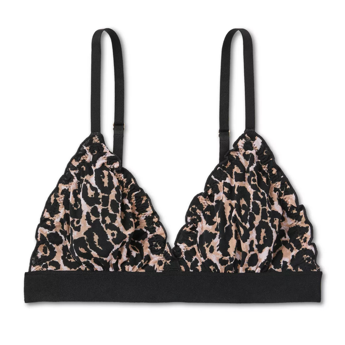 Women's Mesh Leopard Neutral Bralette - DVF for Target | Target