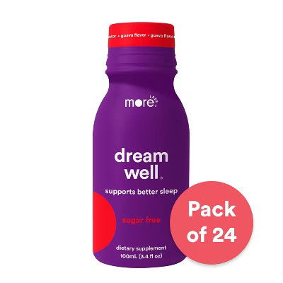 Dream Well by More Labs, Holistic Sleep Drink Solution, Sleep Aid, Non-Habit Forming with Lemon Balm, Jujube Seed, Melatonin, Glycine - Pack of 24 | Target