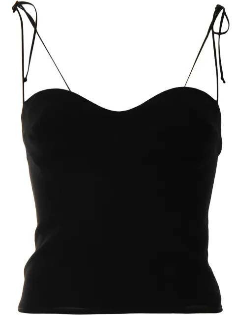 spaghetti-strap detail top | Farfetch Global