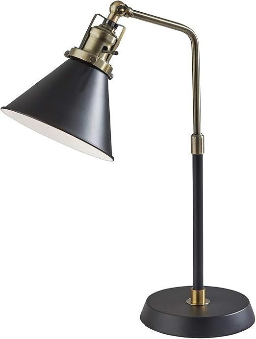 Adesso SL3740-01 Arthur Desk Lamp, Black and Gold | Amazon (US)