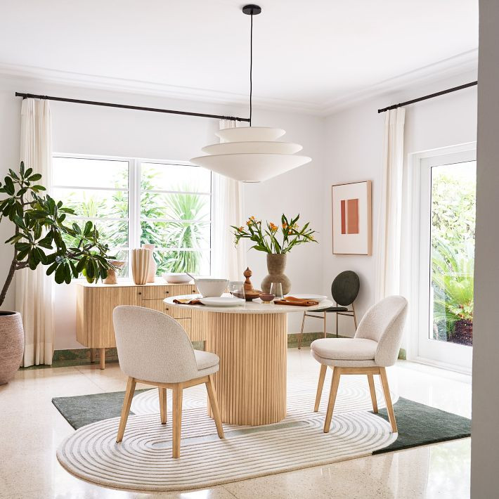 Ellington Marble Round Dining Table (48") | West Elm (US)