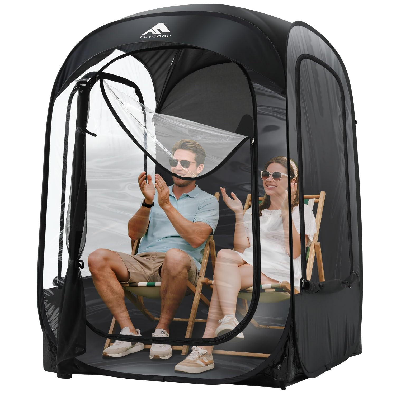 Sports Tent: Flycoop Portable Weather Pop Up Pod 1 Person to Provide Shelter from Wind Rain and C... | Amazon (US)