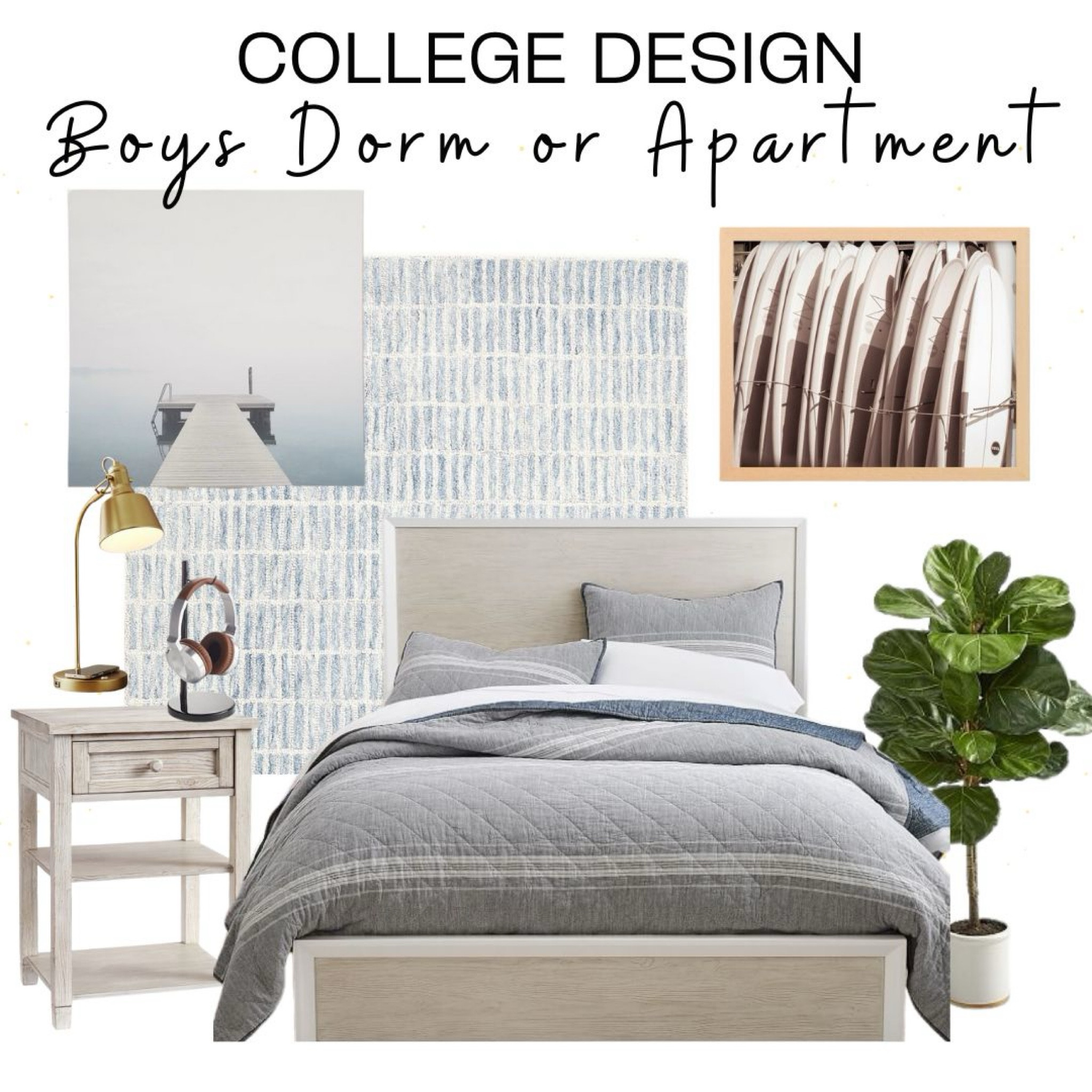 COLLEGE SPACES FOR BOYS 

This space for the guy that likes the ocean and all things nature! Soft tones, natural colors and hints of blue for coastal inspo. Simple, minimalist and no-fuss. 

@potterybarnteen @potterybarndorm 
#potterybarnteen #potterybarndorm #boysroom #boysbedroom #collegedorm