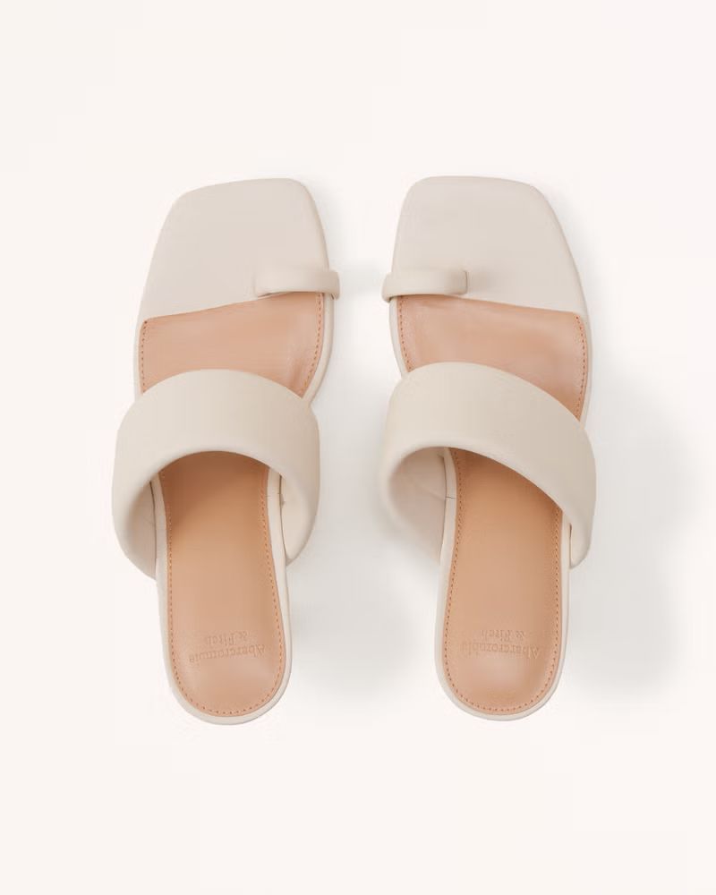 Toe Strap Mule Heels | Abercrombie & Fitch (US)