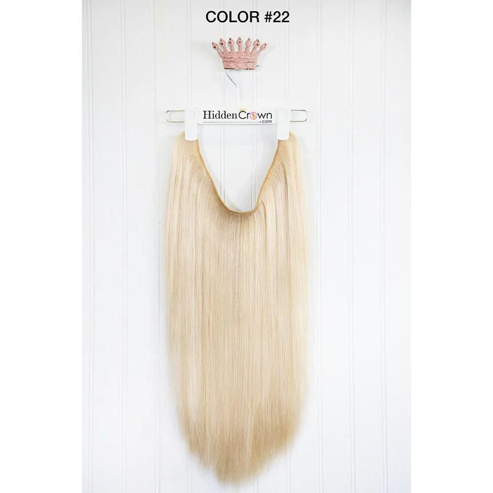 Halo® Extension | Lightest Beige Blonde | #22 | Hidden Crown Hair