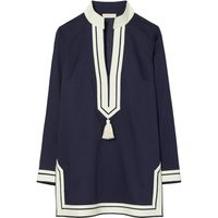 Tory Burch Navy Cotton Tunic | Balardi (US & Canada)