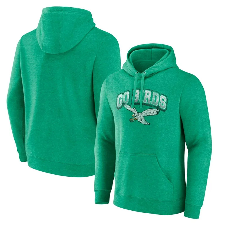 Men's Fanatics Kelly Green Philadelphia Eagles Gridiron Classics Go Birds Vintage Arch Pullover H... | Walmart (US)