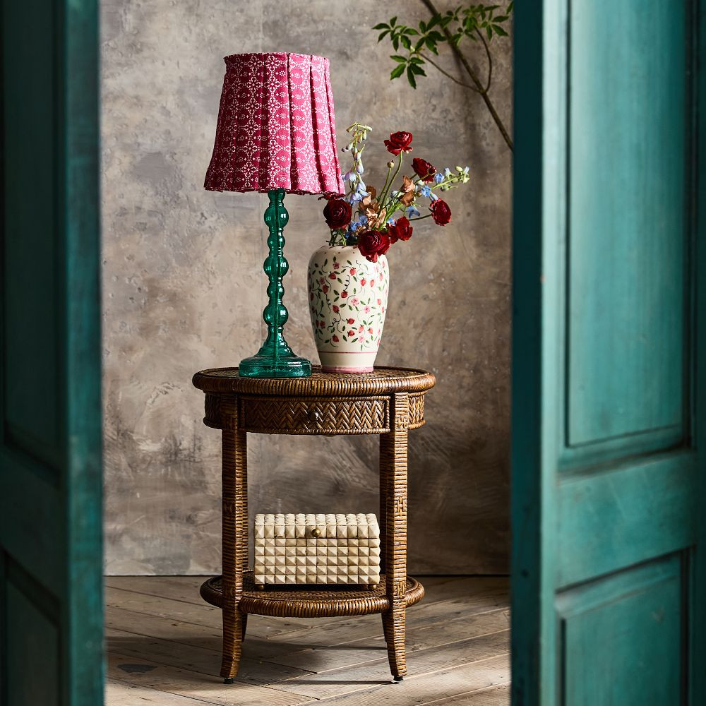 Rattan Round Side Table | GreenRow