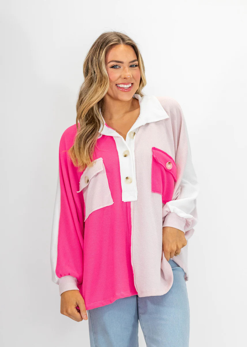 Taking Some Time Button Down Top | Aqua B Boutique
