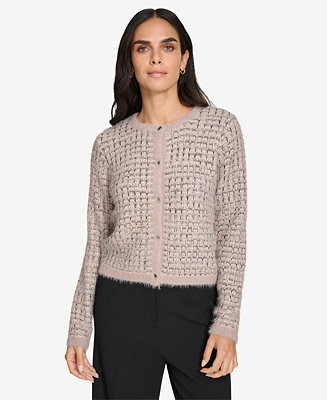 Women's Button-Front Knit Sweater | Macy's