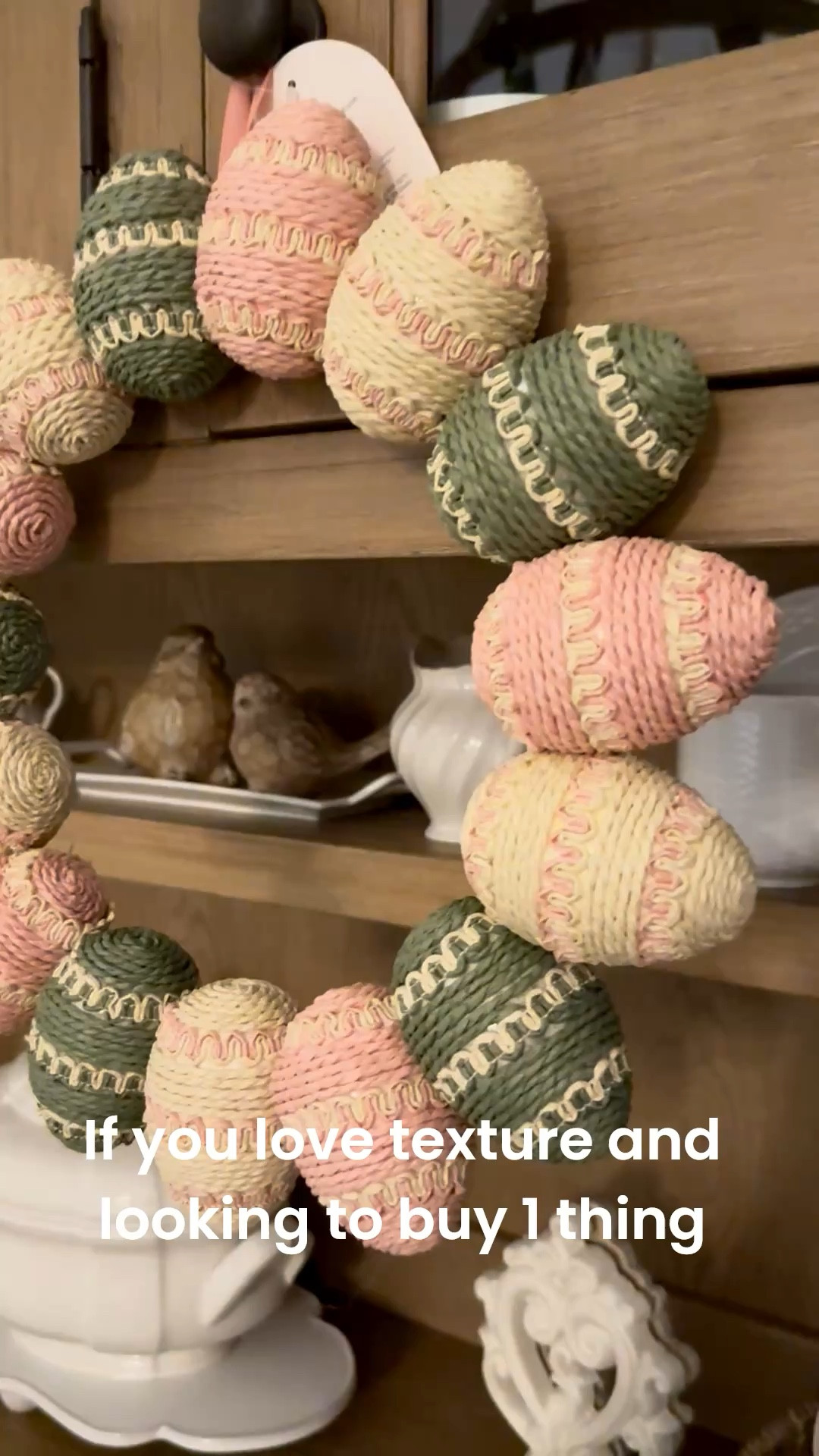 Had to pick this wreath up for spring!  This would make a perfect centerpiece for your table by just adding a bunny in the center.  You could even add to a cake stand too if you wanted an elevated look and then add a bunny 

#LTKU #LTKHome #LTKSeasonal