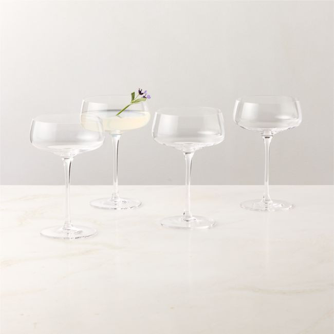 Coppia Coupe Glasses Set of 4 | CB2