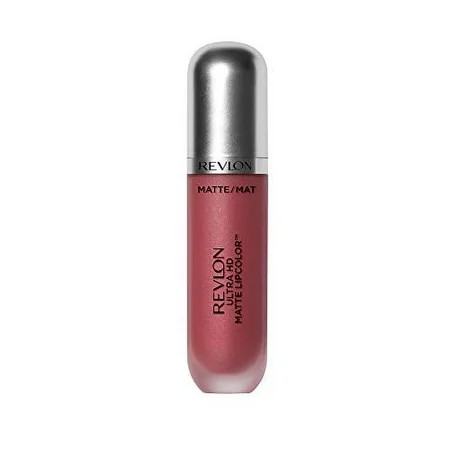 Revlon Ultra HD Matte Lipcolor Velvety Lightweight Matte Liquid Lipstick in Pink Devotion (600) 0.2 oz | Walmart (US)