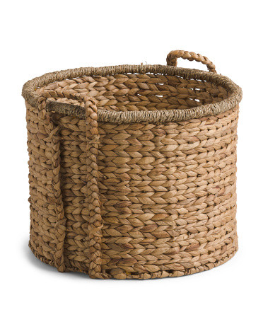 Extra Large Natural Storage Basket With Braided Handles | TJ Maxx