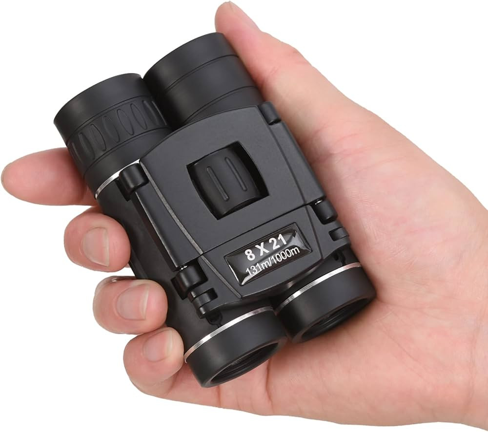 Anourney 8x21 Mini Compact Pocket Binoculars, Lightweight Foldable Binoculars,Easy Focus Small Bi... | Amazon (US)
